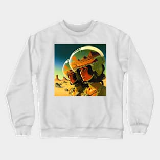 We Are Floating In Space - 102 - Sci-Fi Inspired Retro Artwork Crewneck Sweatshirt